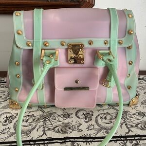 Elegant Pastel Pink and Mint Green Jelly Bag